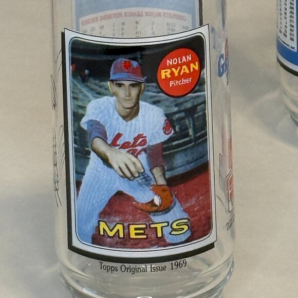 Vtg Set of 4 1993 McDonalds All Time Greatest Team MLB Baseball Card Glasses NEW - Picture 3 of 11